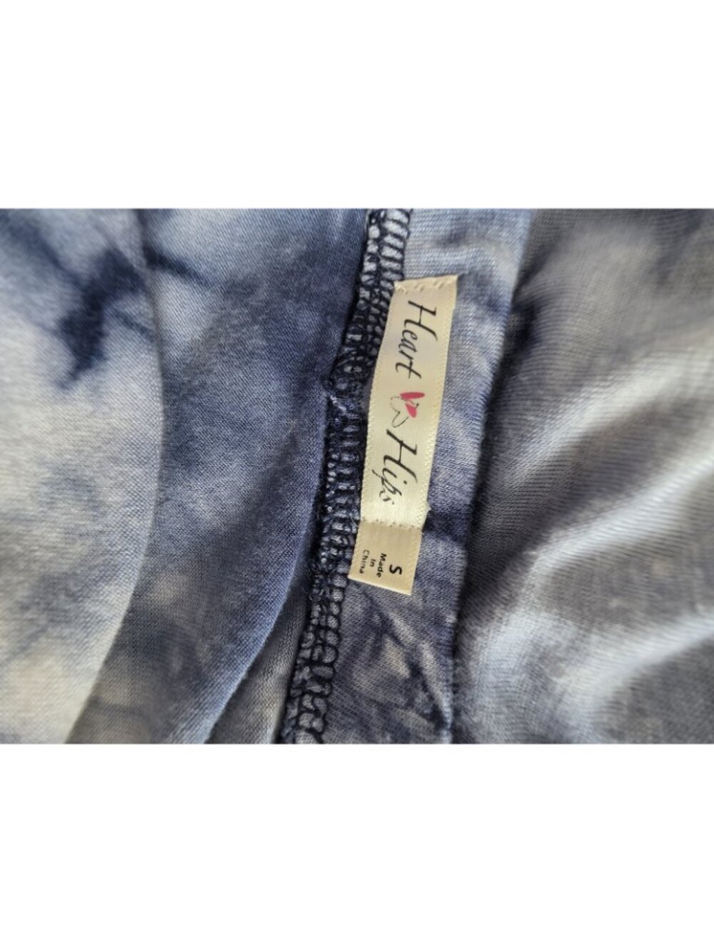 Heart Hips Blue/Gray Tie Dye Strapless Stretch Maxi Dress Womens Size S - Picture 5 of 8